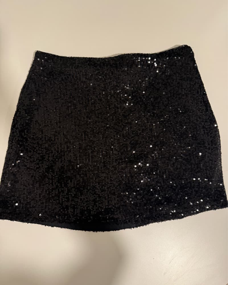 Black Sequin Skort  - Image 1