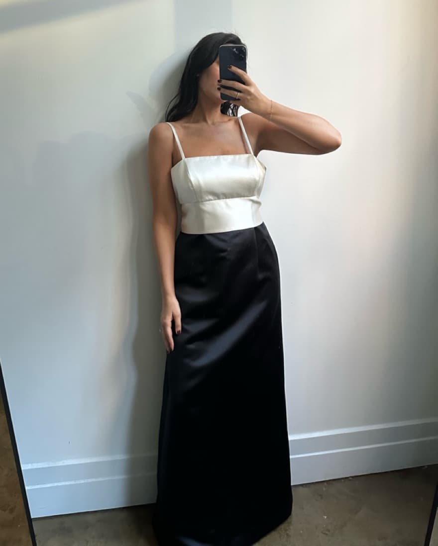 Vintage 90’s Black And White Dress - Image 1