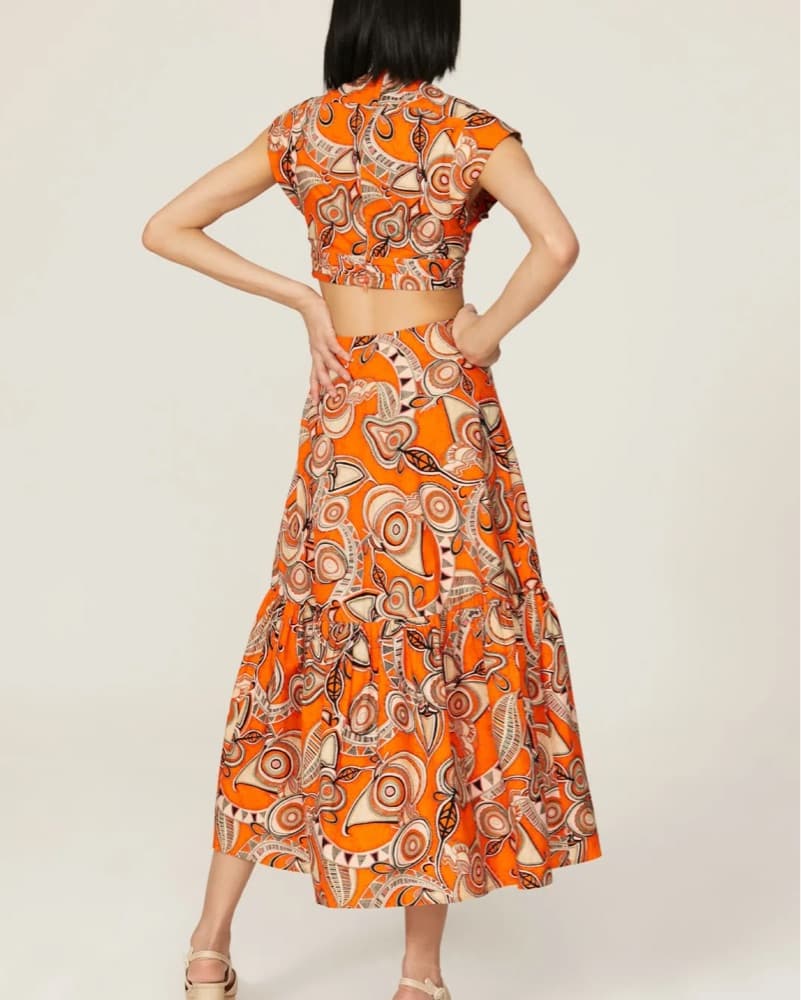 A.L.C Orange Alexandria Dress - Image 3
