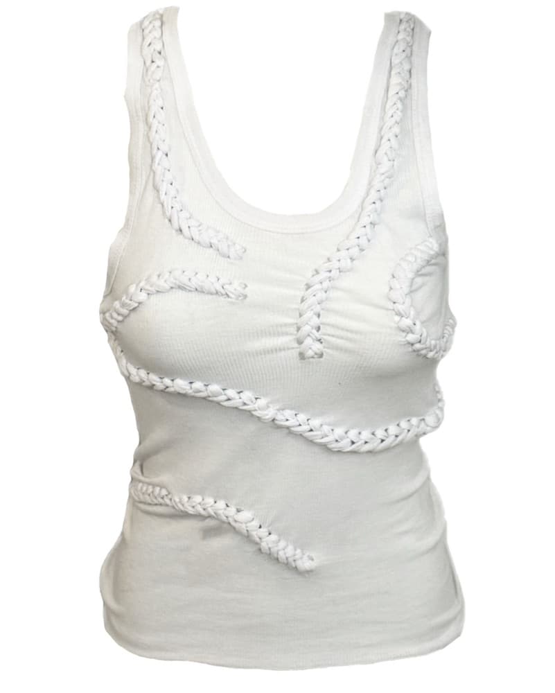 White Braid Tank - Image 1