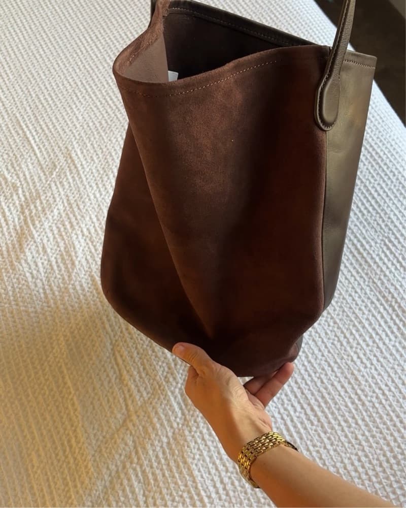 J. Crew Suede And Leather Bucket Bag - Image 2