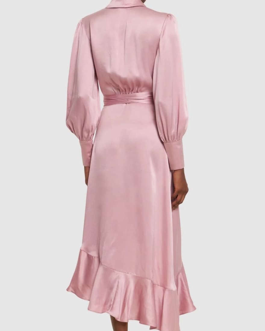 Zimmermann Pink Wrap Dress - Image 2