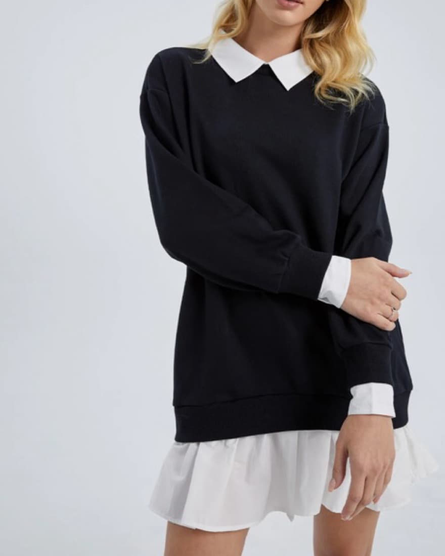 Urban Revivo Faux Sweater Shirt Dress - Image 2
