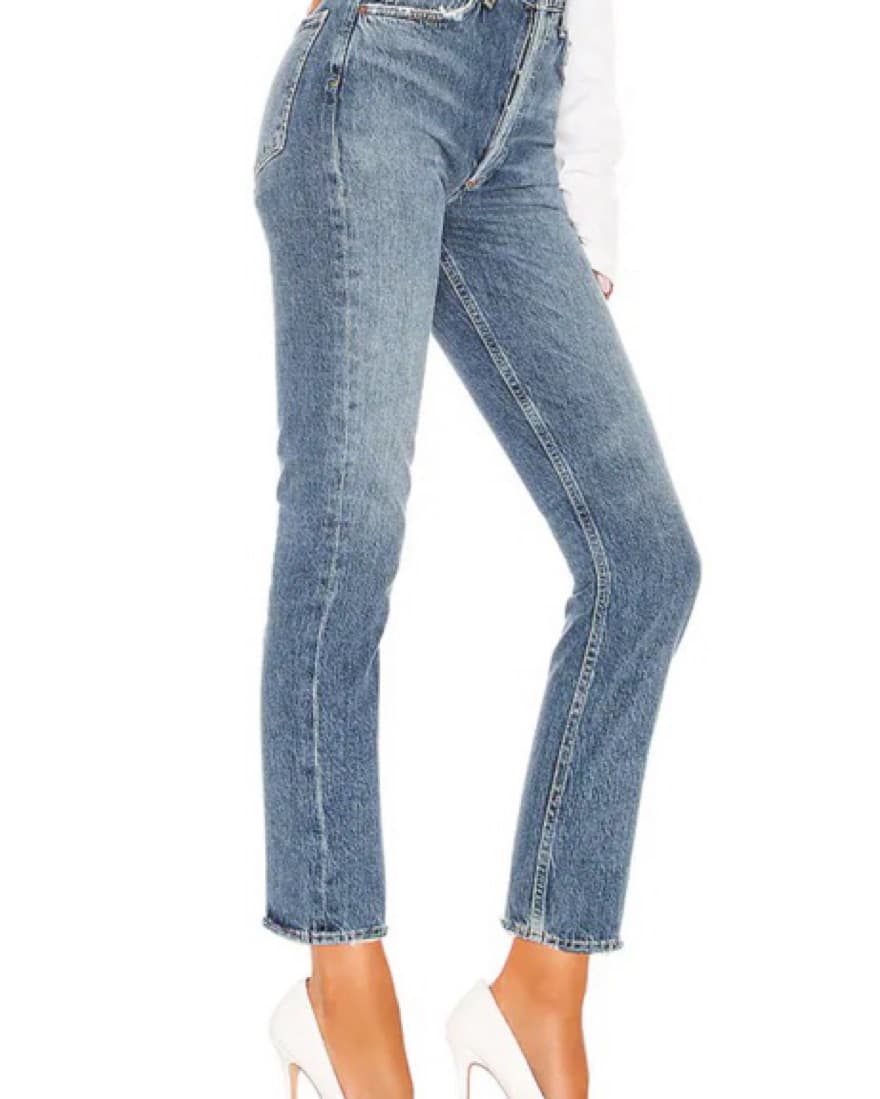 Classic High-Waisted CroppedJeans - Image 2