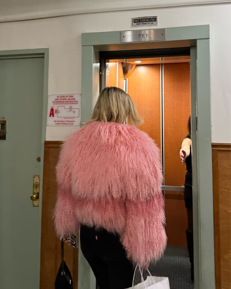 Pink Fur Jacket - Image 3