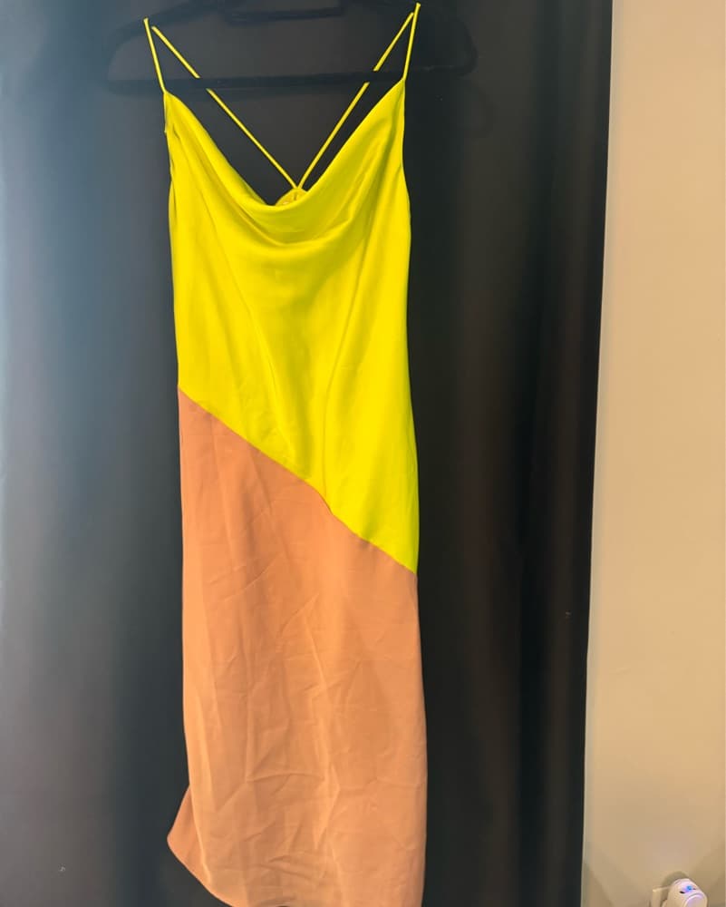 Cushnie lime Green And pink Dress - Image 4