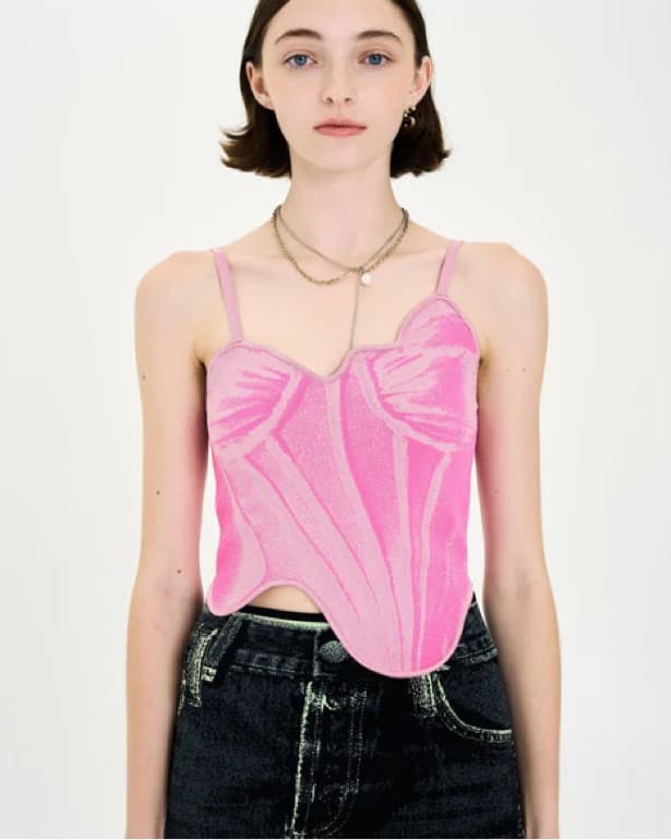 PH5 Camellia Denim Print Tank - Image 3