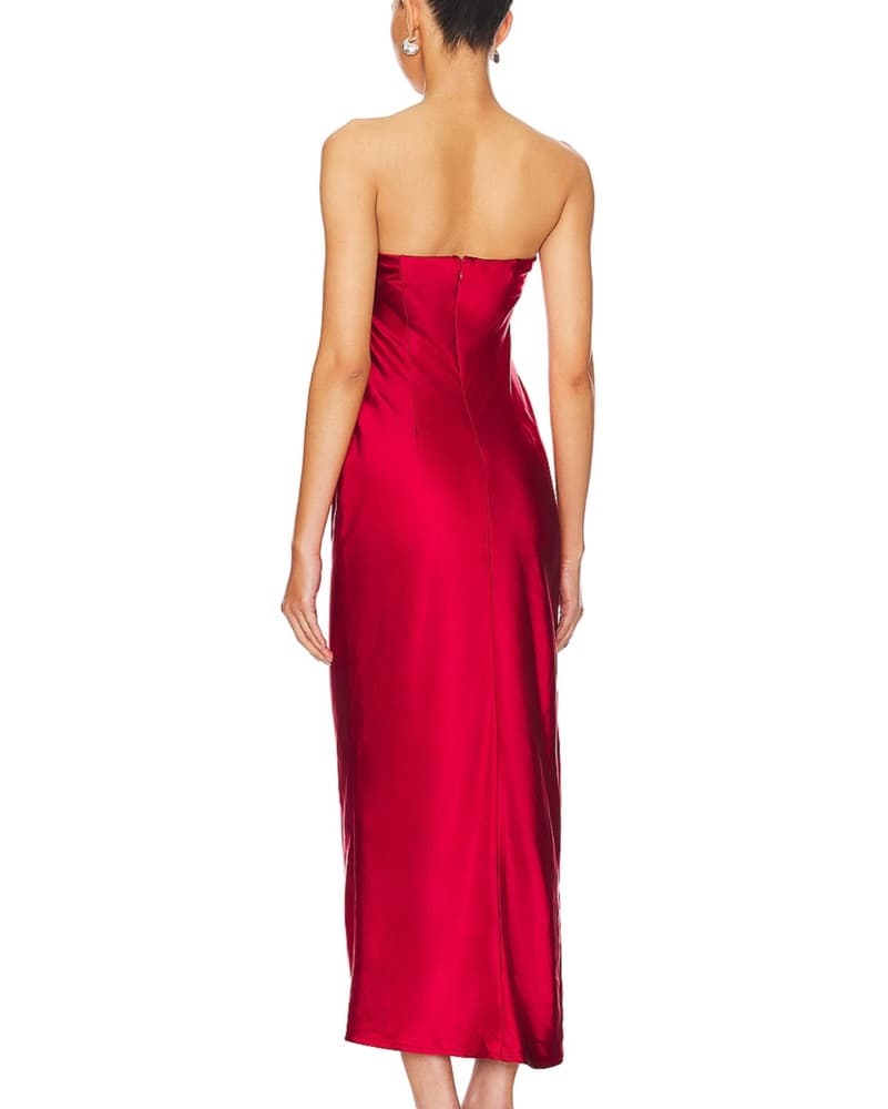 Red Strapless Maxi Dress /MORE TO COME - Image 2