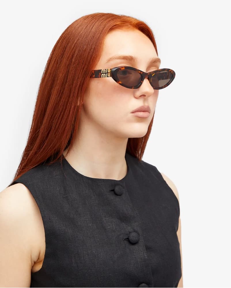 Miu Miu 09YS SUNGLASSES Honey Havana - Image 5