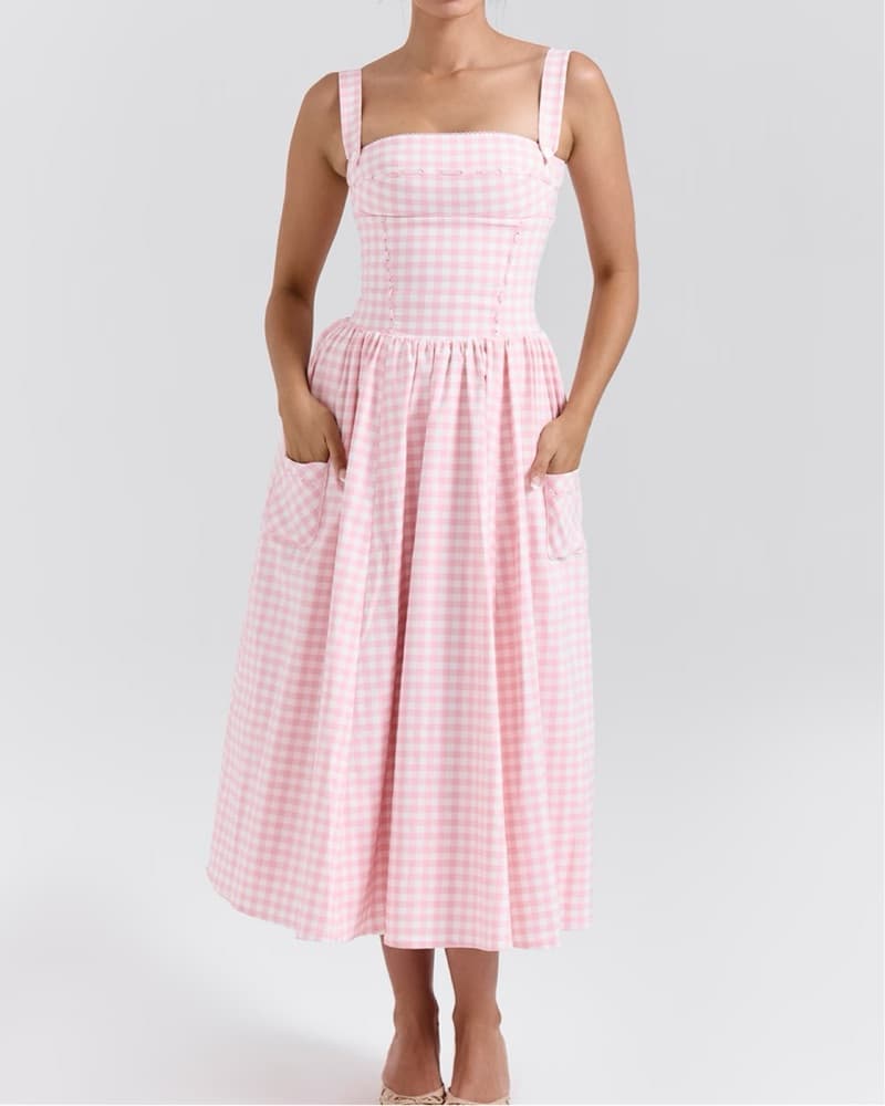 House Of CB Pink Vivien Dress MEDIUM - Image 1