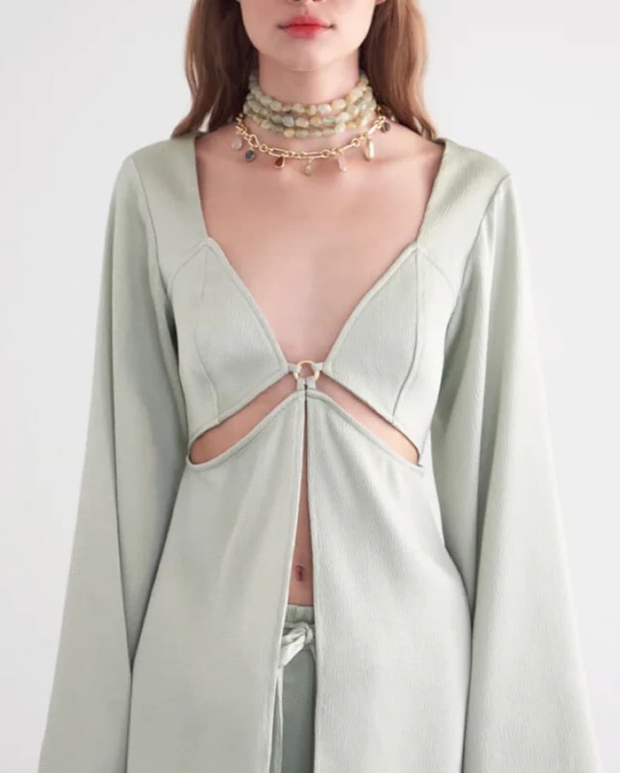 Cult Gaia Alina Top - Jade - Image 3
