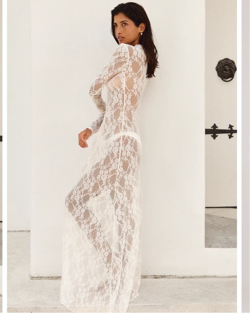 Resa LYON LACE DRESS IN WHITE LACE - Image 4