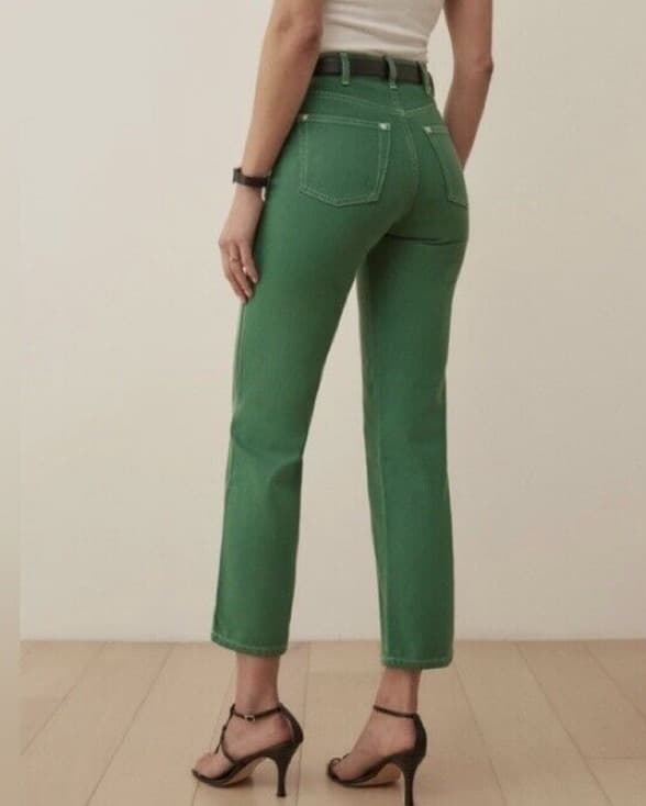 Reformation Green jeans - Image 3