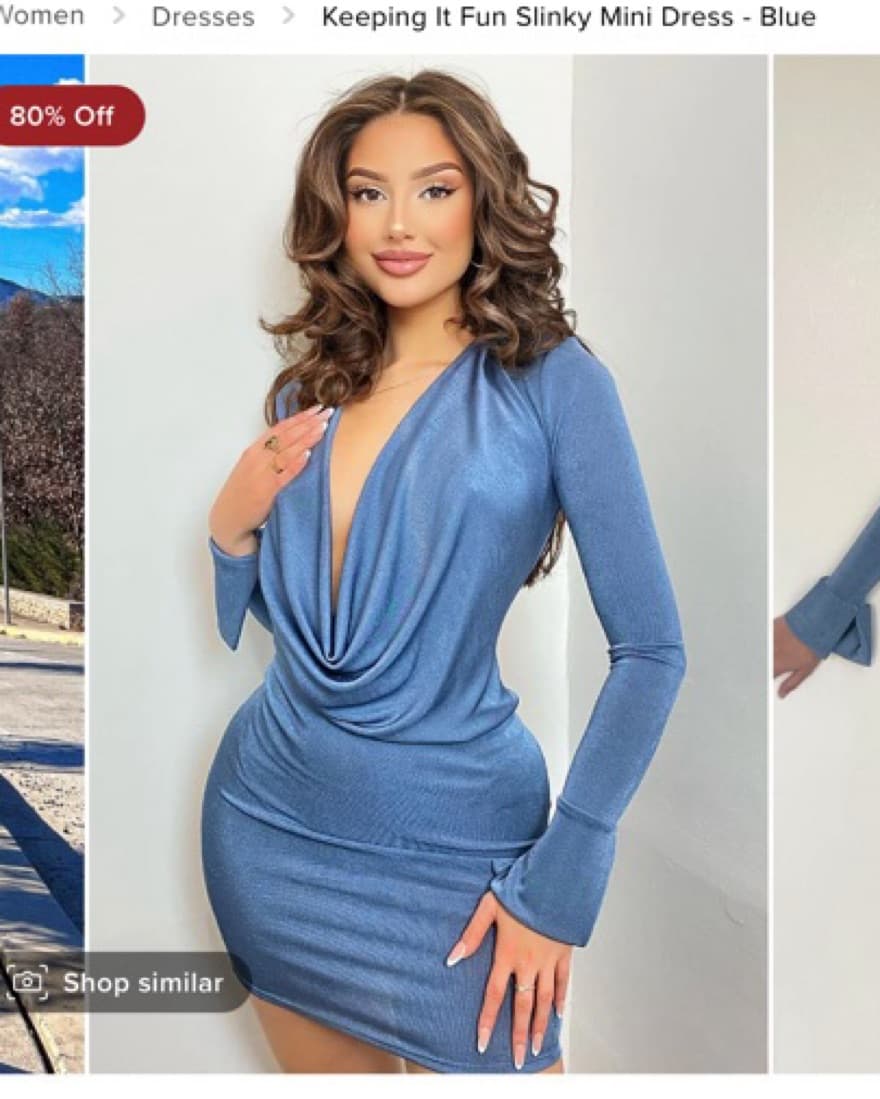 Fashion Nova Long Sleeve Dress - Image 2