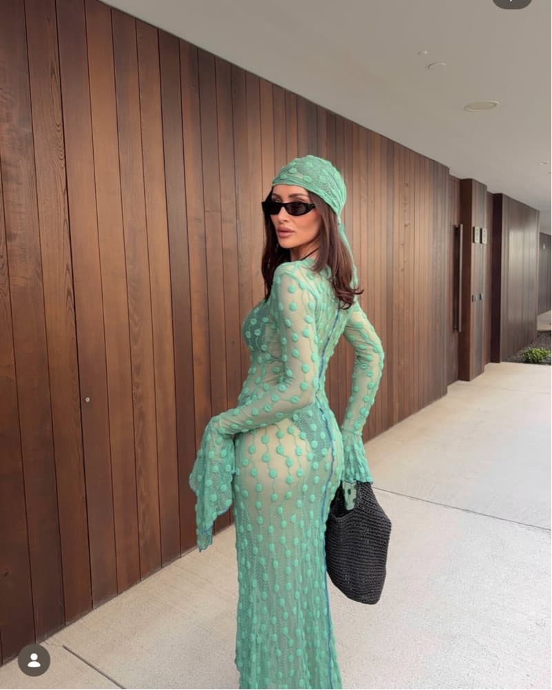 💚Viral Marfa Istanbul Green Debbie Dres - Image 1