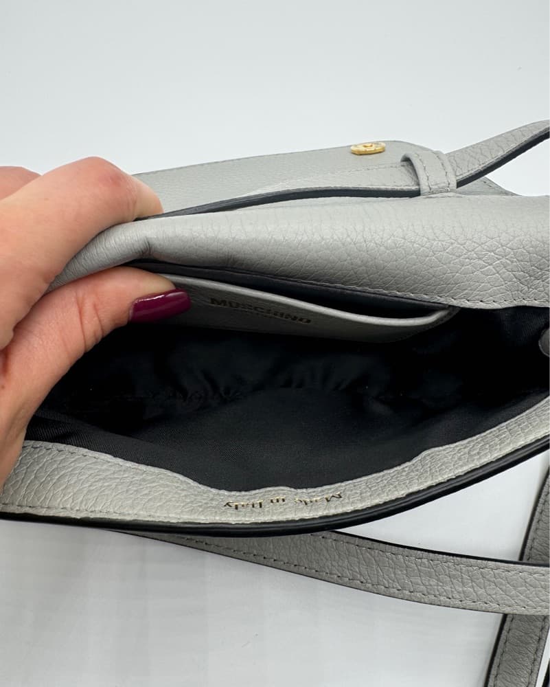Moschino Grey Crossbody Bag  - Image 3
