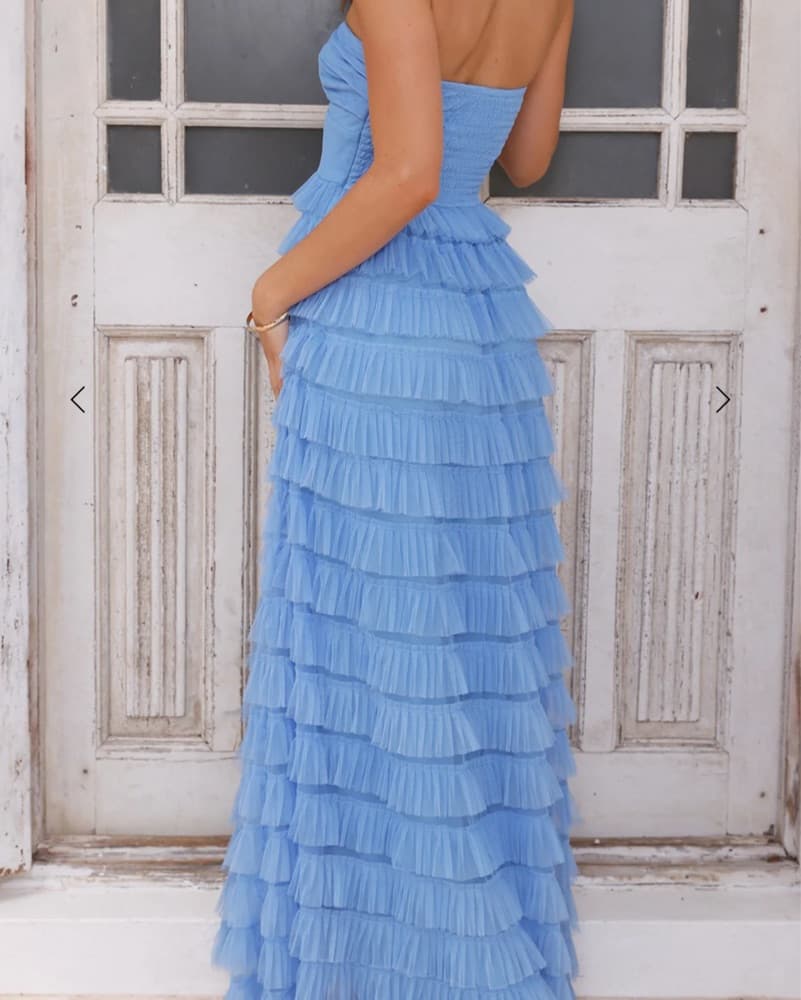 Hello Molly Strapless Maxi Ruffle Dress - Image 3