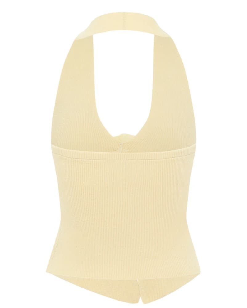 With Jean Rose Halter Top - Image 3