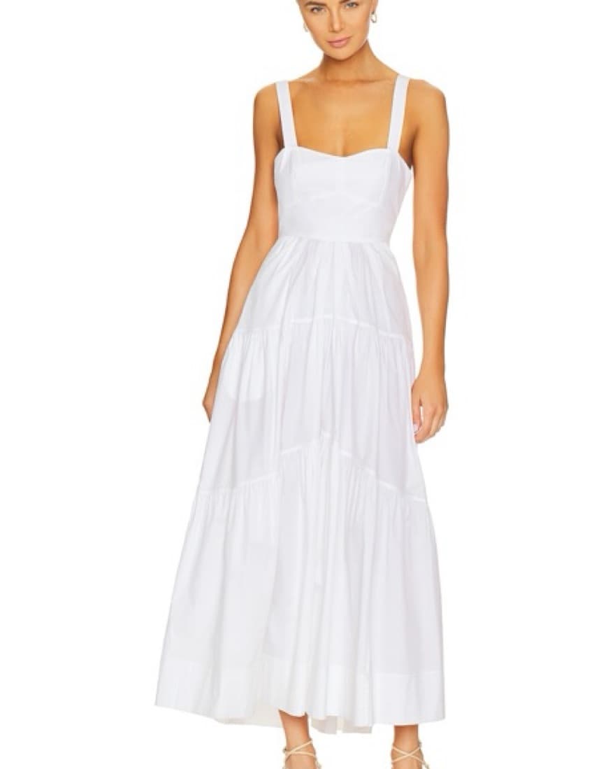 A.L.C. White Corset Maxi Dress - Image 1