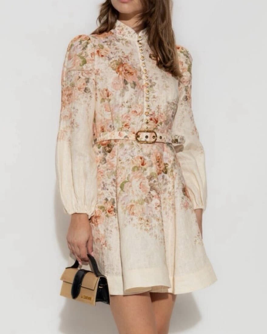 Zimmermann Linen Belted Dress - Image 2