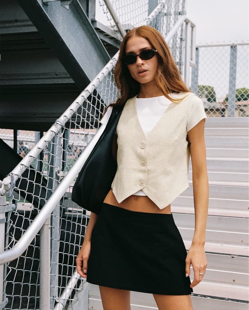 Black Mini Skirt - Image 1