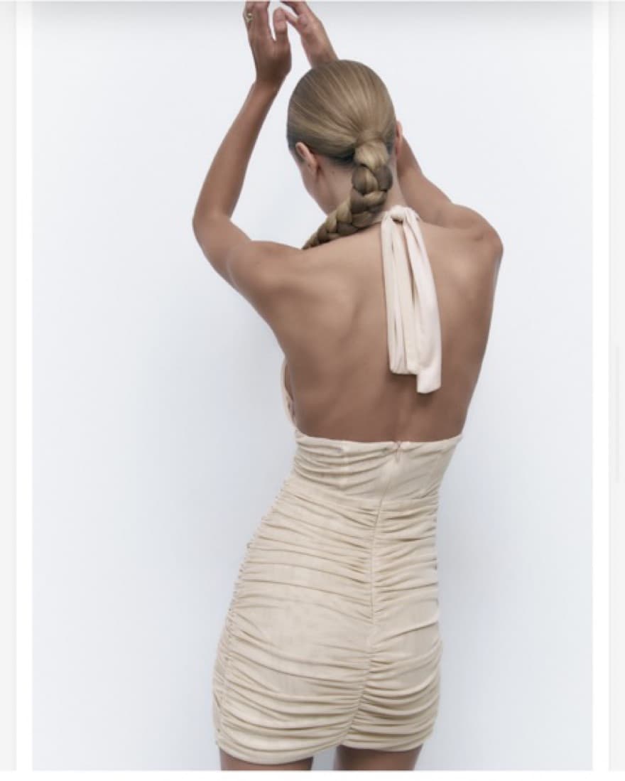 Zara Halter Mesh Dress  - Image 5