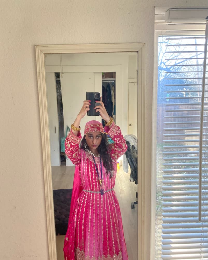 Vibrant Embroidered Kaftan Maxi Dress - Image 3