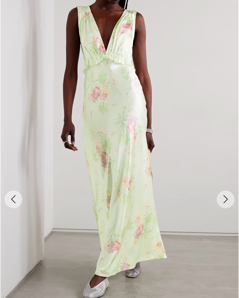 LoveShackFancy Pale Green Dress - Image 2