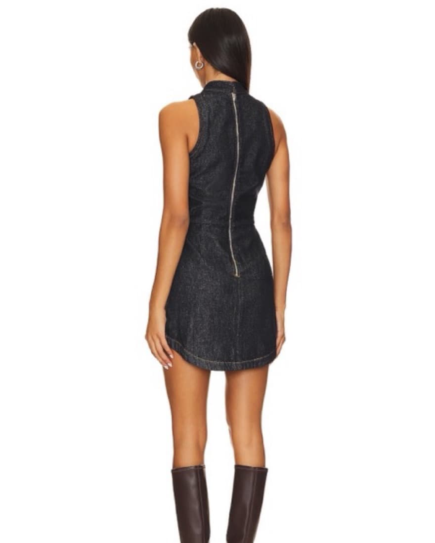 Amanda Uprichard Mini Dress In Indigo - Image 4