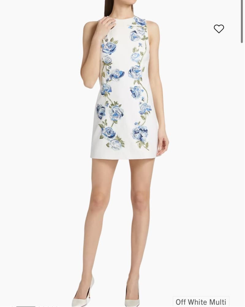 Alice & Olivia Embellished Mini Dress - Image 1