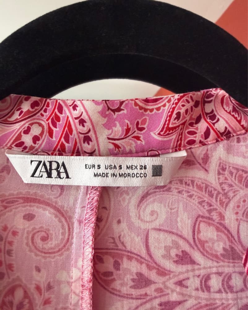 Zara Vibrant Paisley Print Dress - Image 3