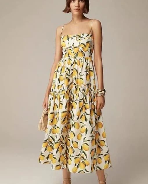 Jcrew A-line Lemon dress  - Image 1