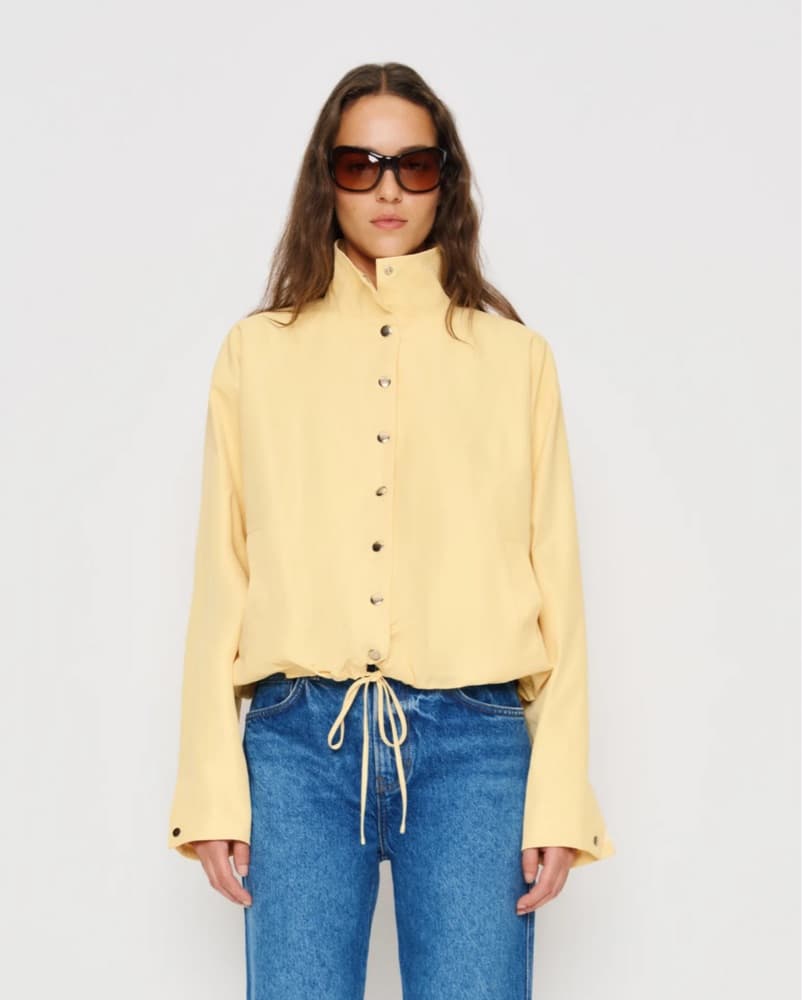 Reformation Lennon Jacket Butter Yellow - Image 1