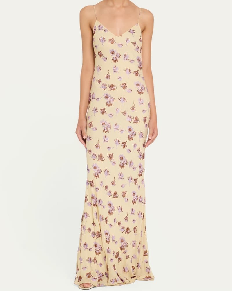 Self-Portrait Embellished Maxi Dress - Image 1