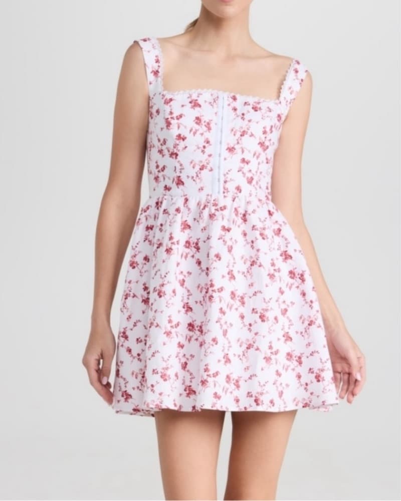 Reformation Sheri Linen Mini Dress - Image 3
