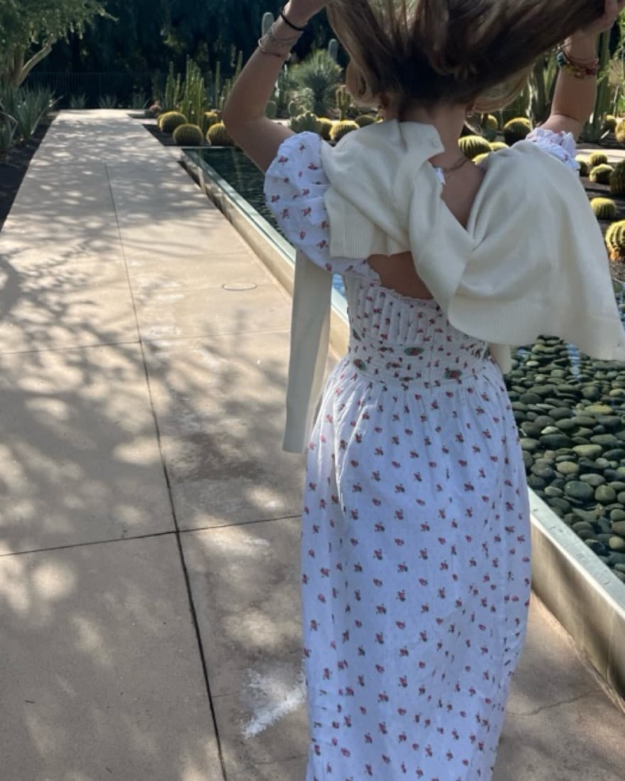 For Love And Lemons Floral Rose Gown - Image 2