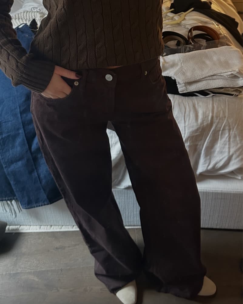 Reformation Cary Jeans Brown - Image 3