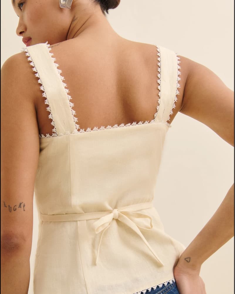 Viola Linen Top - Image 4