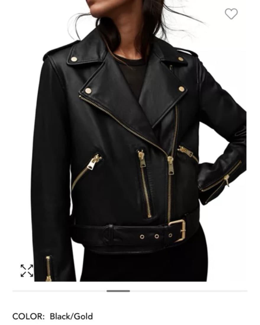 Allsaints Balfern Biker Leather Jacket - Image 1