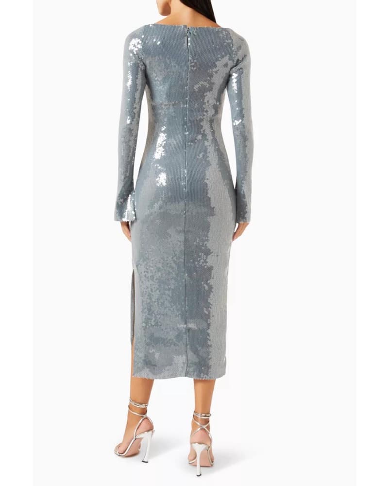 16Arlington Solare Sequin Dress Studio 54, New Years Eve, Sequin Midi - Image 4