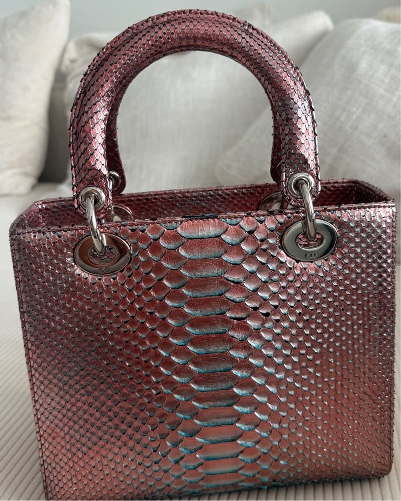 Pink Python Limited Edition Lady Dior - Image 3
