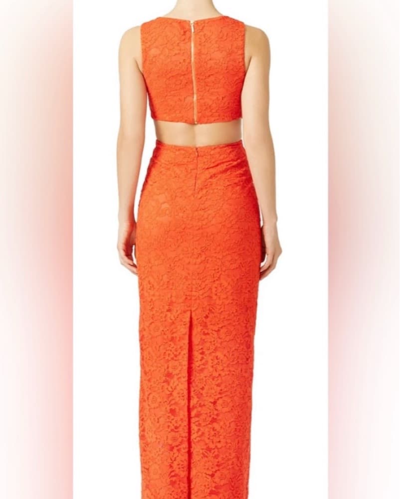 Vibrant Lace Cutout Maxi Dress - Image 3