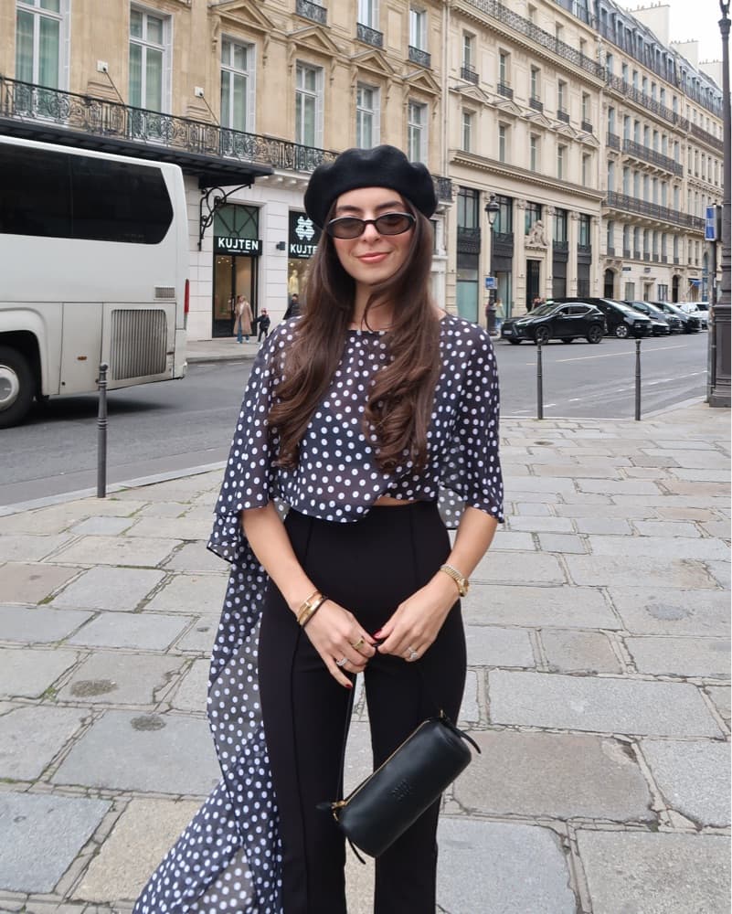 Majorelle Lita Top Polka Dot Cape - Image 4