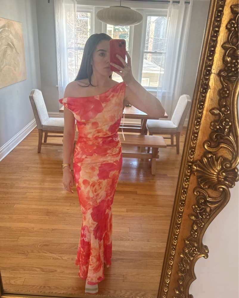 Pink Floral Dress - Image 2