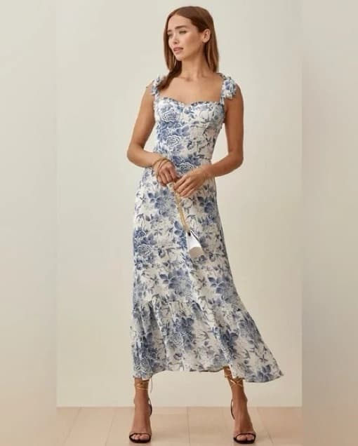 Reformation Floral Dress - Image 3