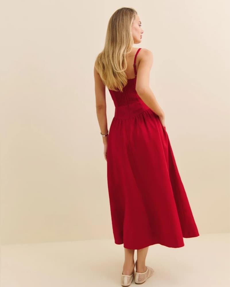 Reformation Katarin Linen Dress - Image 5