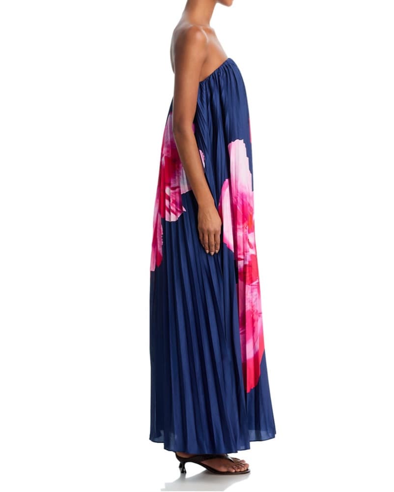 AQUA Floral Maxi Dress - Image 3