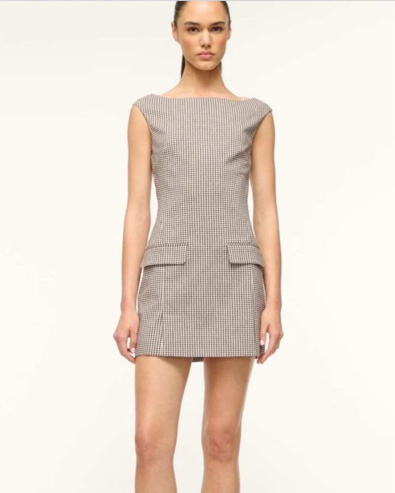 Staud Walker Micro Gingham Dress - Image 2