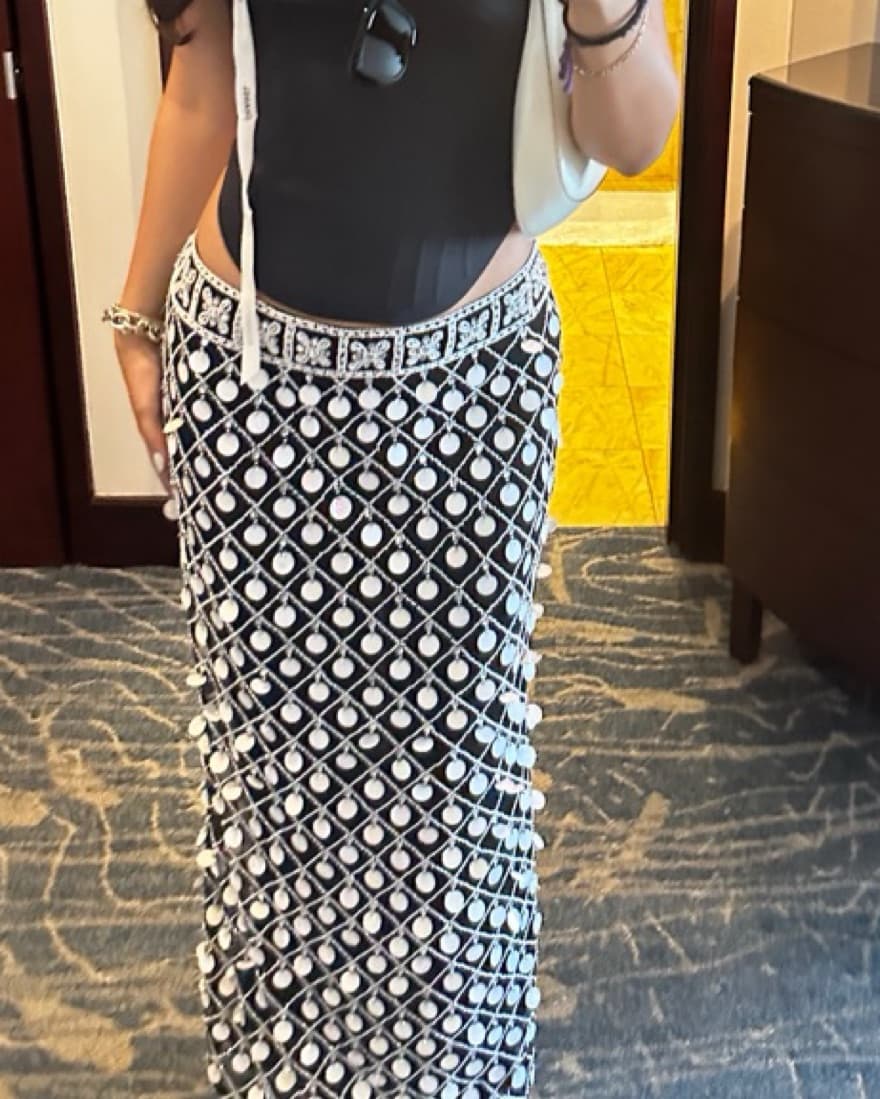 Beaded Maxi Skirt - Image 3
