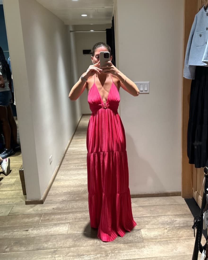 Ba&sh Wasta Long Dress In Pink - Image 1
